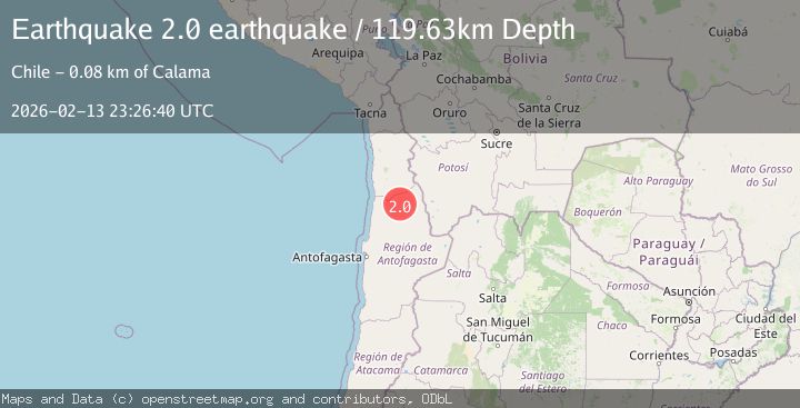 Map of Antofagasta, Chile