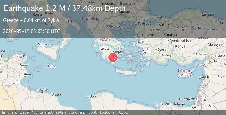 Map of Offshore southern Greece