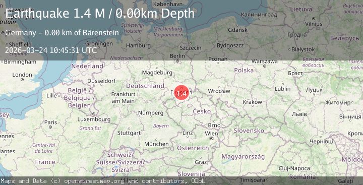 Map of Germany-Czech Republic border region