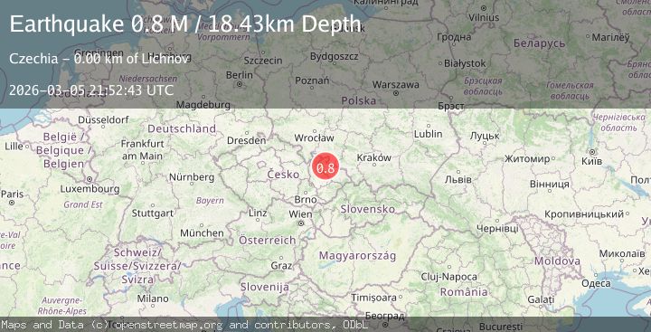 Map of Poland-Czech Republic border region