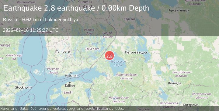 Map of Finland-Russia border region