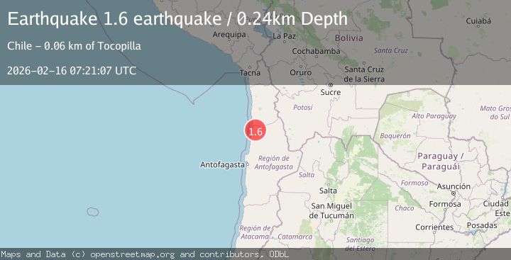Map of Antofagasta, Chile