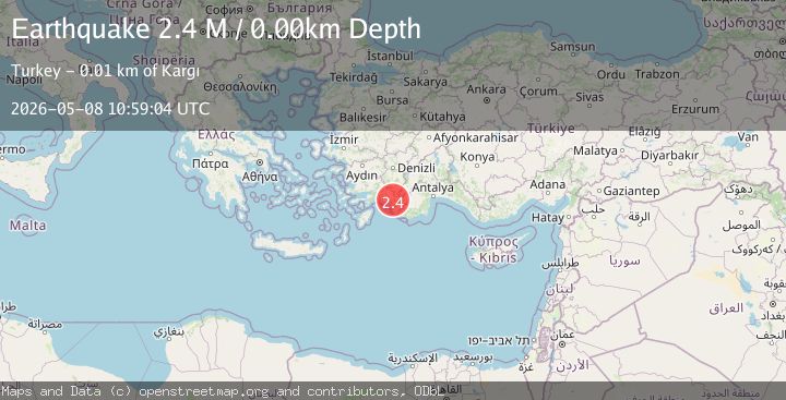 Map of Aegean Region, Turkey