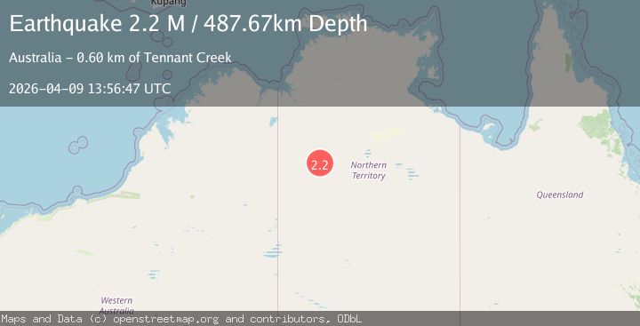 Map of Northern Territory, Australia