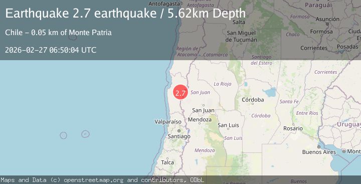 Map of Coquimbo, Chile