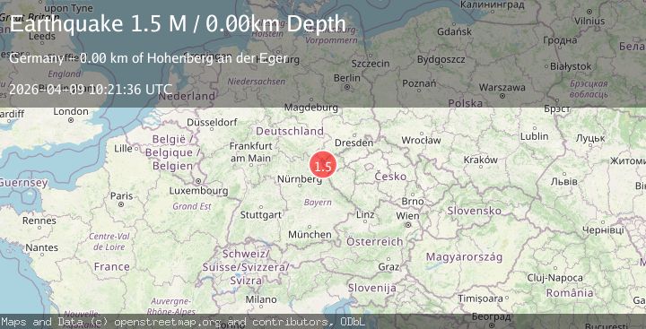 Map of Germany-Czech Republic border region