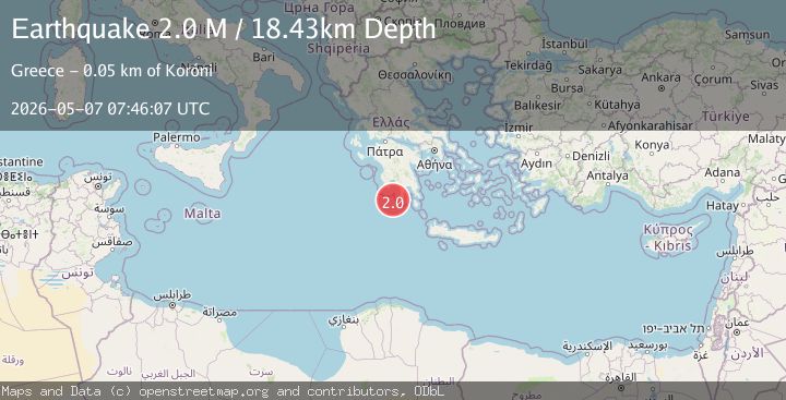 Map of Offshore southern Greece