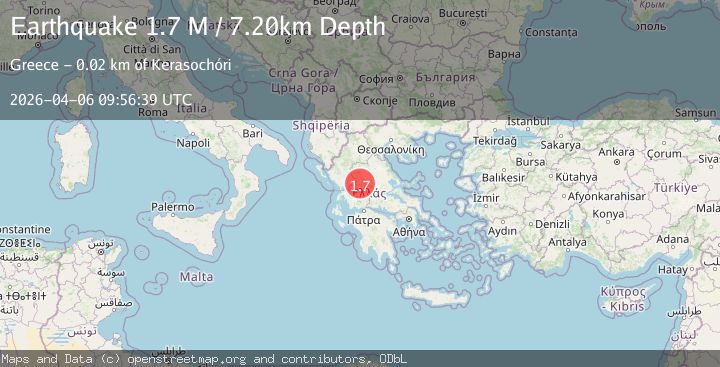 Map of Central Greece