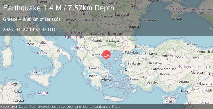 Map of Central Macedonia Region, Greece