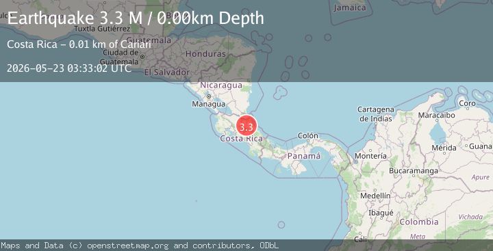 Map of Costa Rica