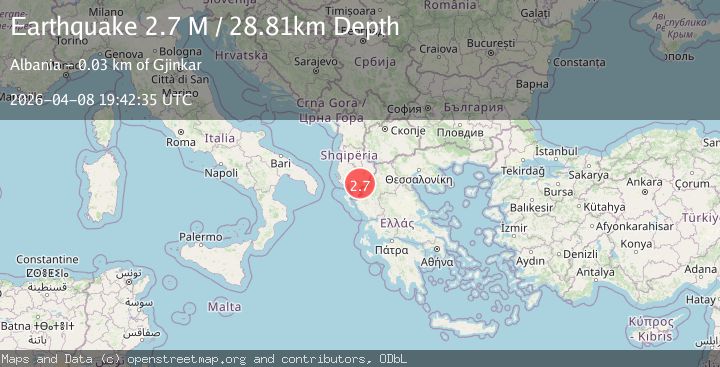 Map of Greece-Albania border region