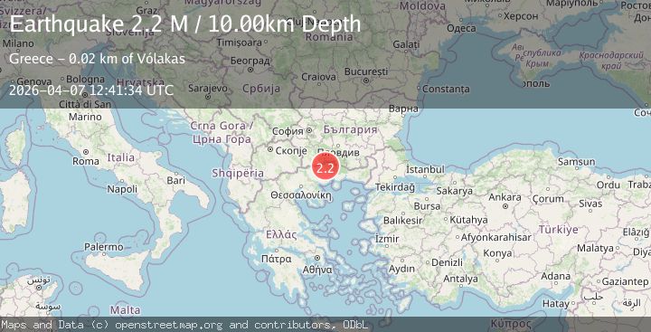 Map of Greece-Bulgaria border region