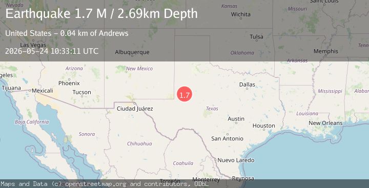 Map of western Texas