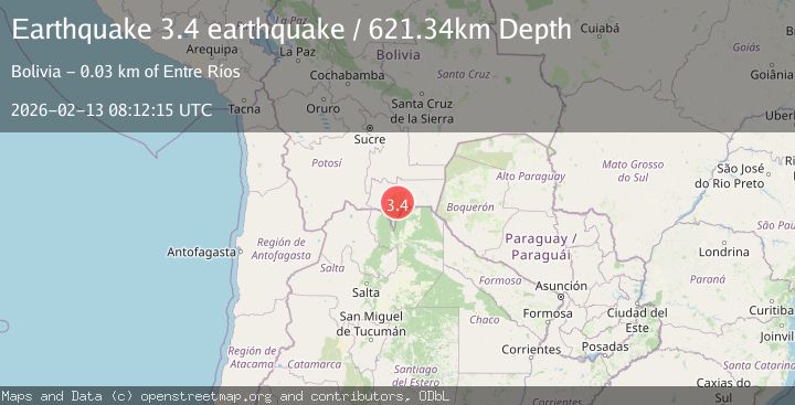 Map of Tarija, Bolivia