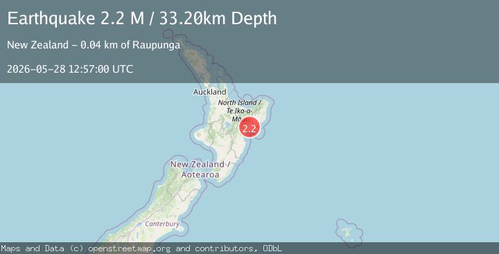 Map of Wairoa District, New Zealand