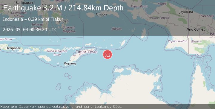Map of Timor Sea
