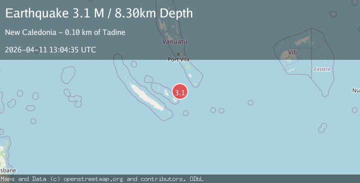 Map of Loyalty Islands, New Caledonia