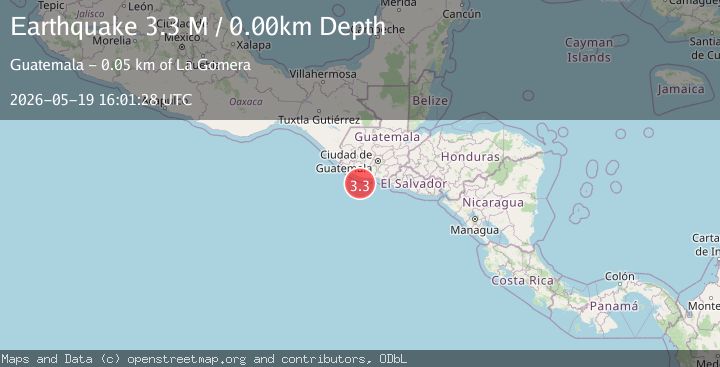 Map of offshore Guatemala