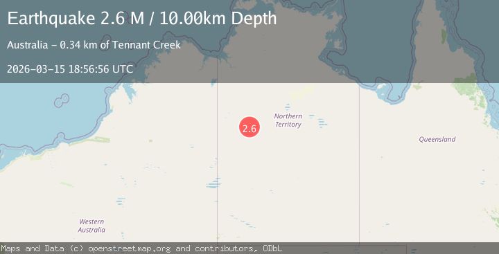 Map of Northern Territory, Australia