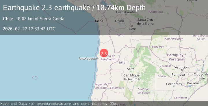 Map of Antofagasta, Chile