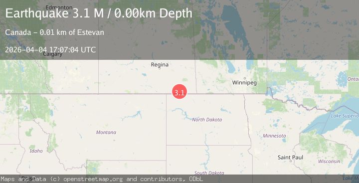 Map of Saskatchewan, Canada