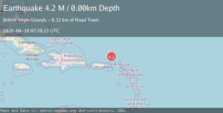 Map of Virgin Islands region