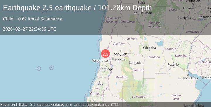 Map of Coquimbo, Chile