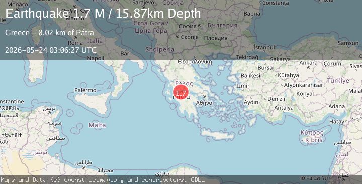 Map of Near the coast of Greece
