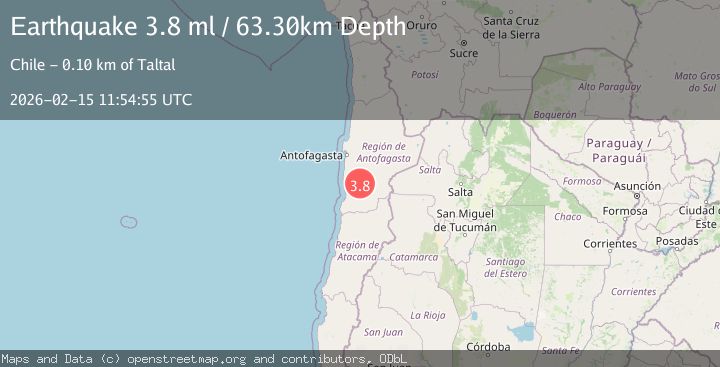 Map of Antofagasta, Chile