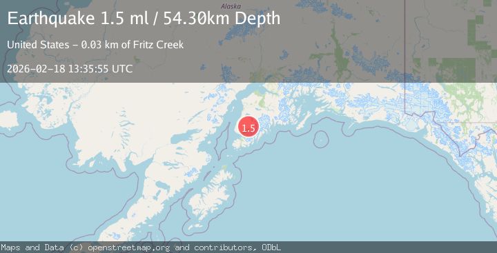 Map of Kenai Peninsula, Alaska