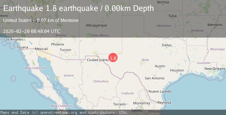 Map of western Texas