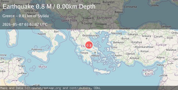 Map of Central Greece