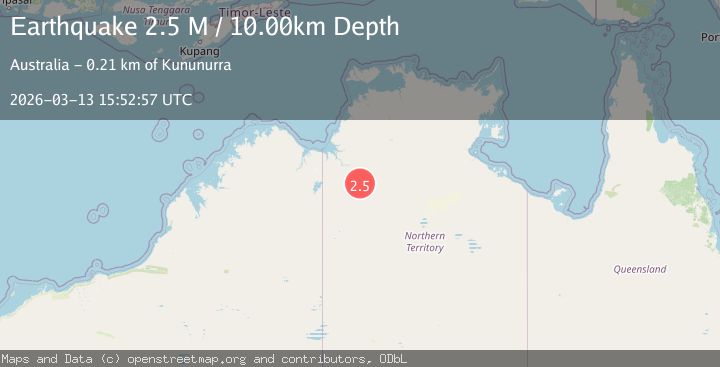 Map of Northern Territory, Australia