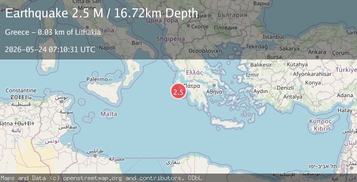 Map of Ionian Sea