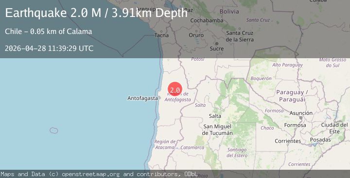 Map of Antofagasta, Chile