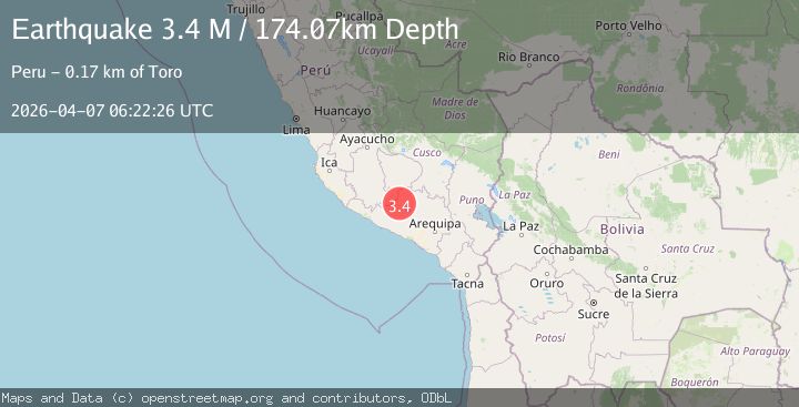 Map of southern Peru