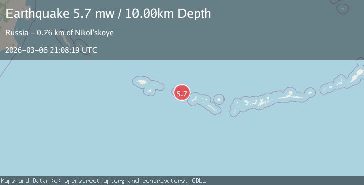 Map of Rat Islands, Aleutian Islands, Alaska