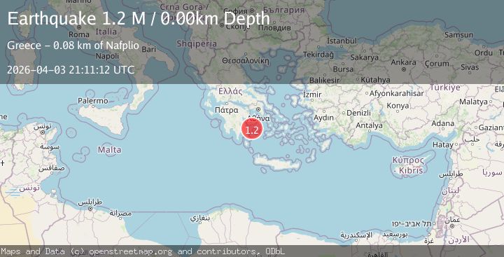 Map of Offshore southern Greece