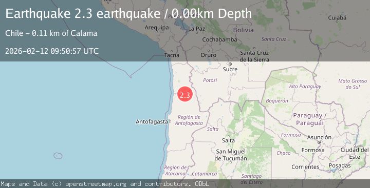 Map of Antofagasta, Chile
