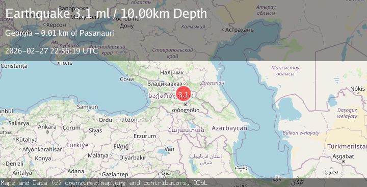 Map of Georgia (Sak'art'velo)