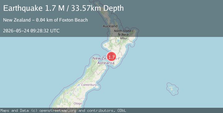 Map of Cook Strait, New Zealand