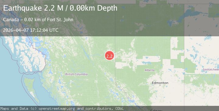 Map of British Columbia, Canada
