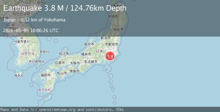 Map of Kanagawa, Japan