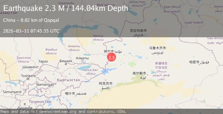 Map of northern Xinjiang, China