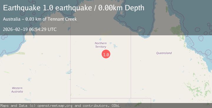 Map of Northern Territory, Australia