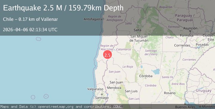 Map of Atacama, Chile