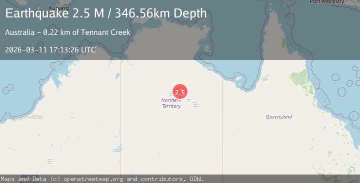 Map of Northern Territory, Australia