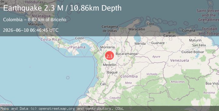 Map of northern Colombia