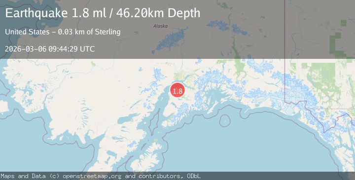 Map of Kenai Peninsula, Alaska