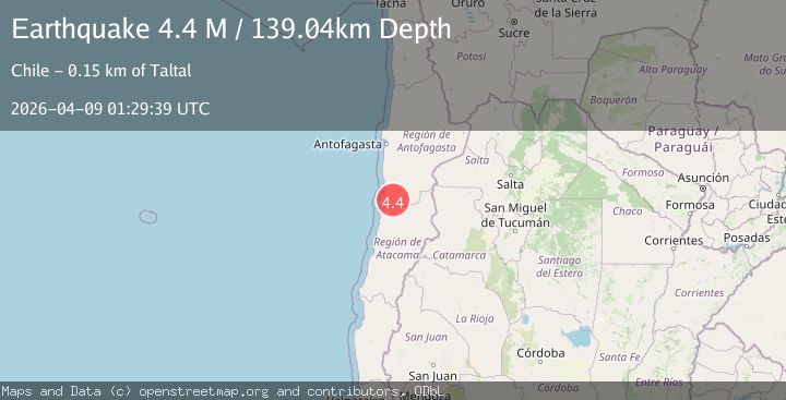 Map of Antofagasta, Chile